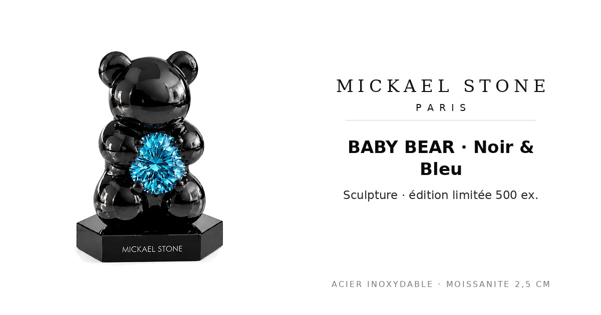 BABY BEAR · Noir & Bleu