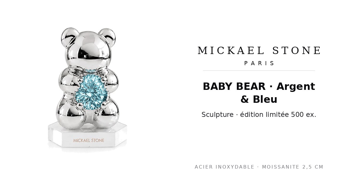 BABY BEAR · Argent & Bleu