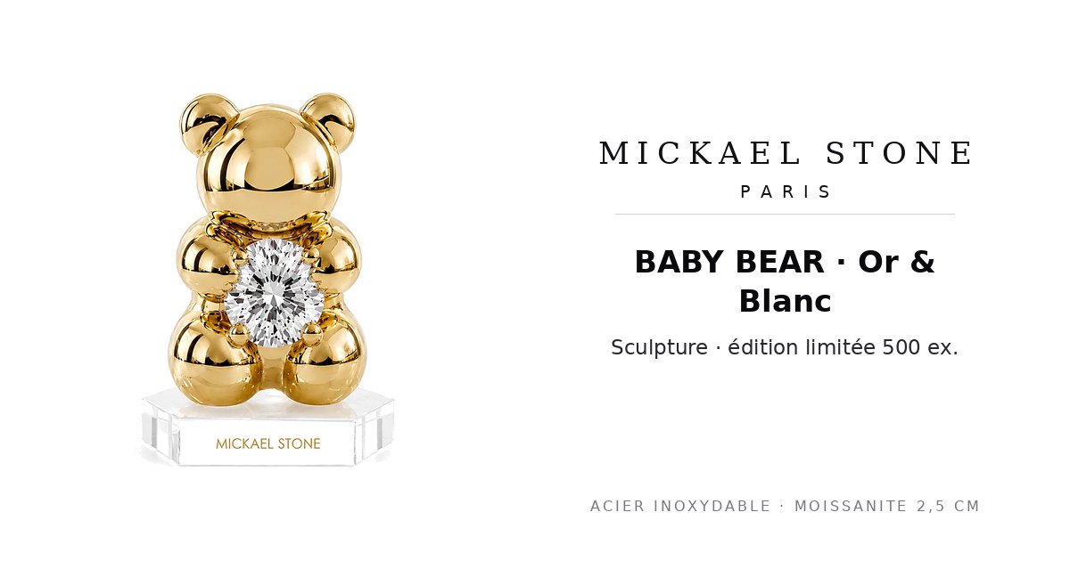 BABY BEAR · Or & Blanc