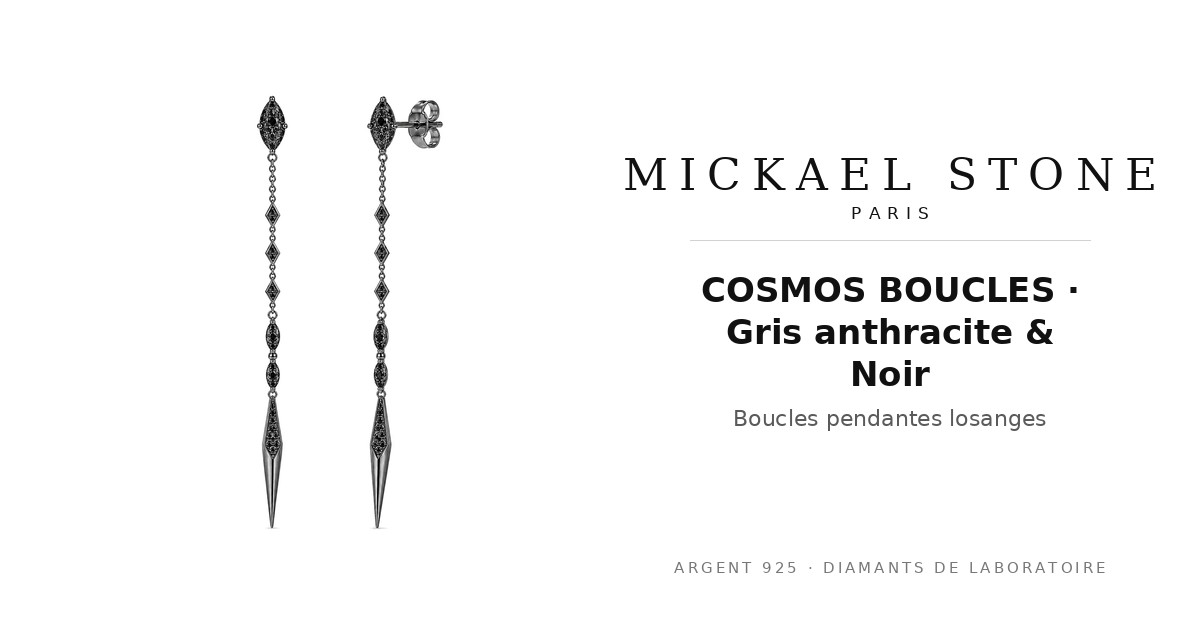 COSMOS BOUCLES · Gris anthracite & Noir