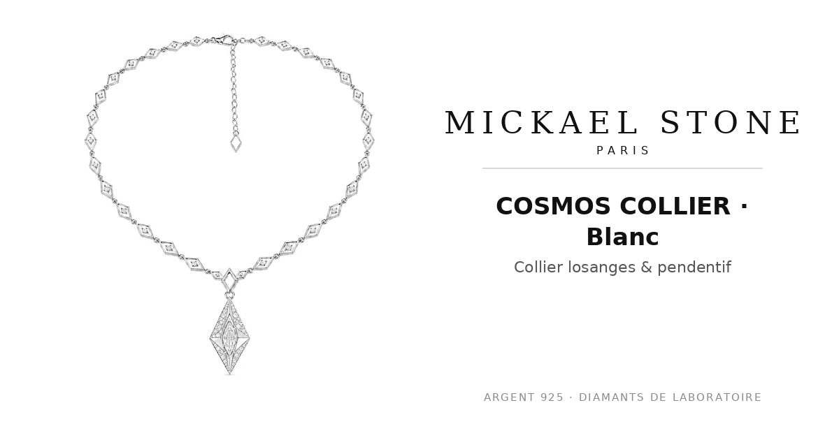 COSMOS COLLIER · Blanc