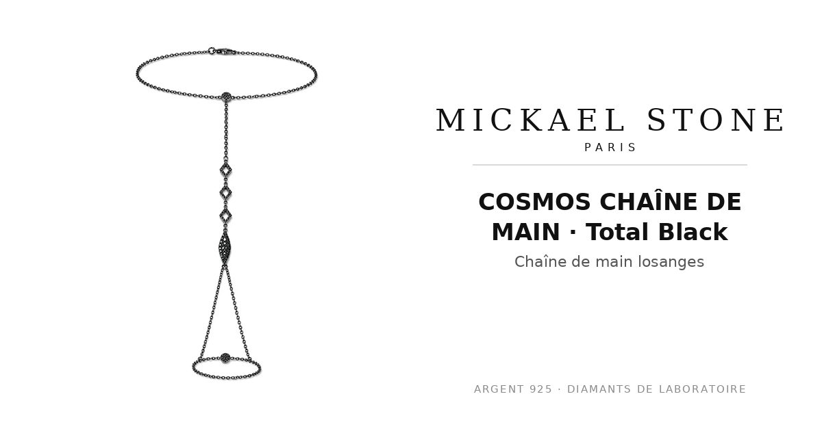COSMOS CHAÎNE DE MAIN · Total Black