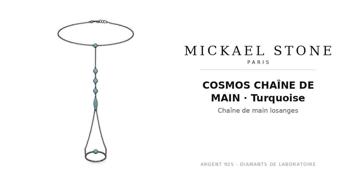 COSMOS CHAÎNE DE MAIN · Turquoise