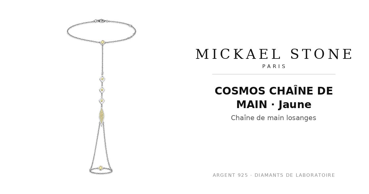 COSMOS CHAÎNE DE MAIN · Jaune