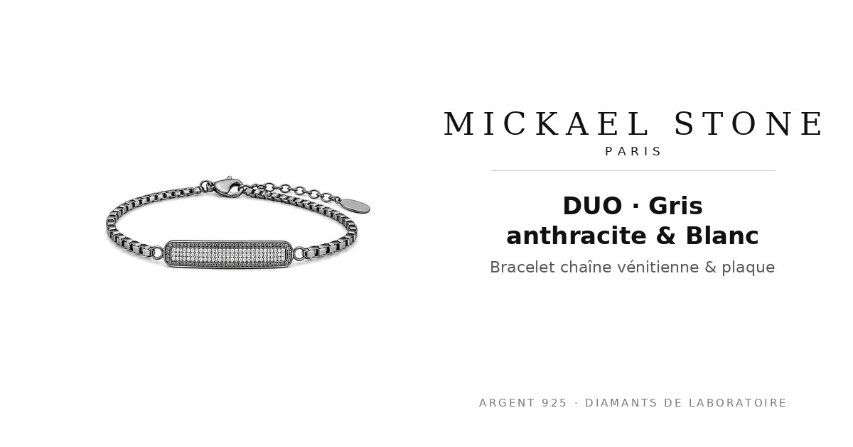 DUO · Gris anthracite & Blanc