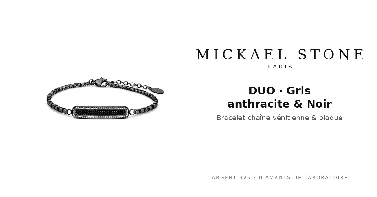 DUO · Gris anthracite & Noir
