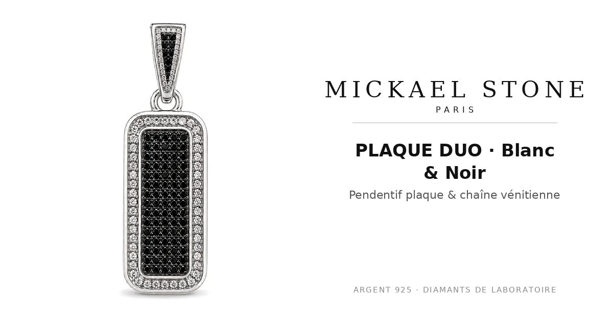 PLAQUE DUO · Blanc & Noir