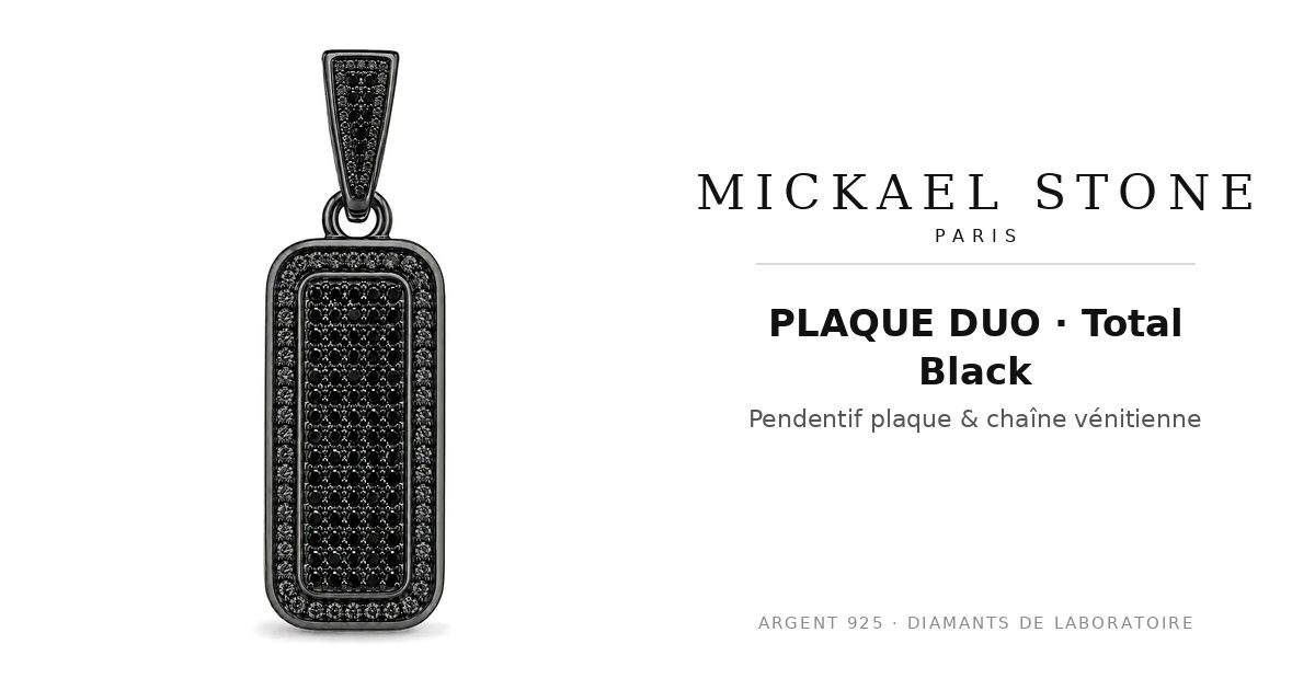 PLAQUE DUO · Total Black