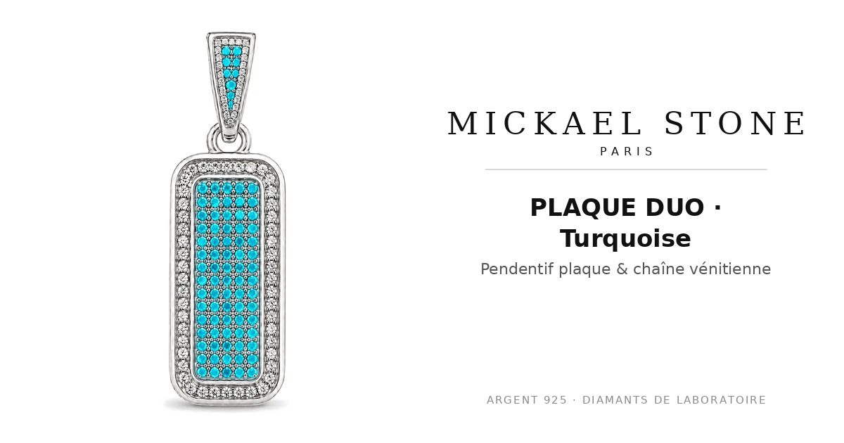 PLAQUE DUO · Turquoise