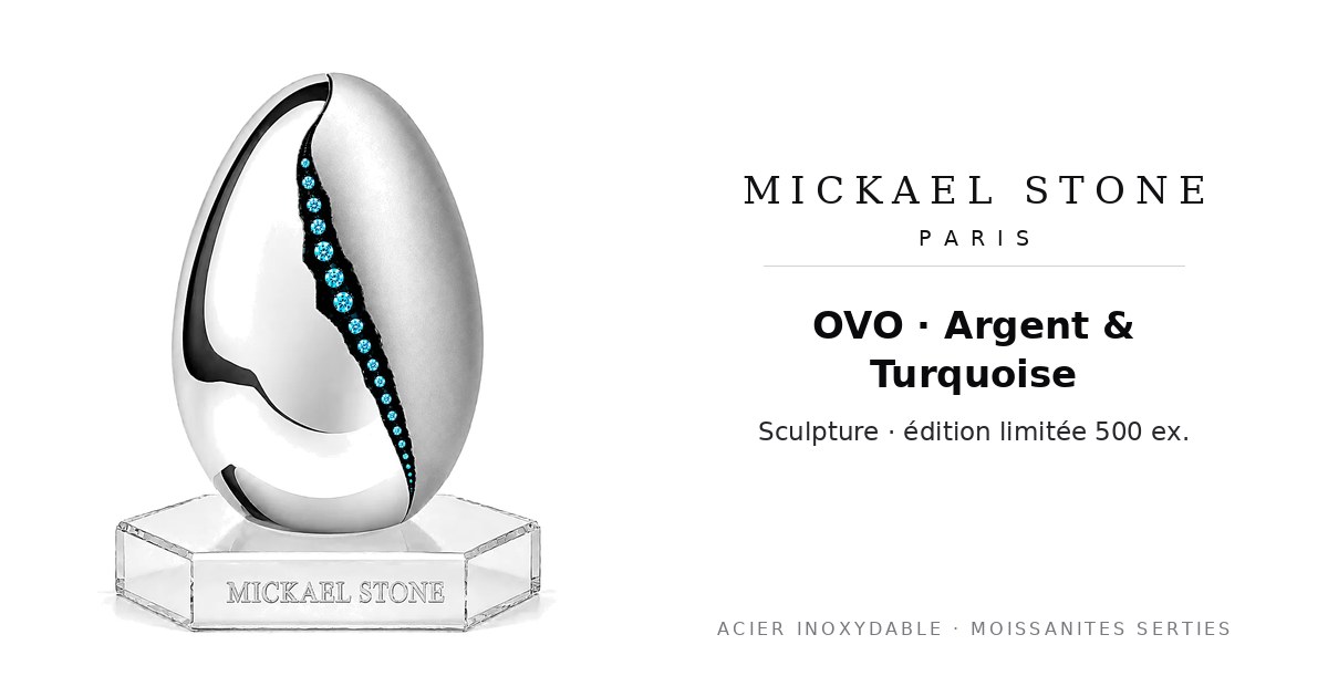 OVO · Argent & Turquoise