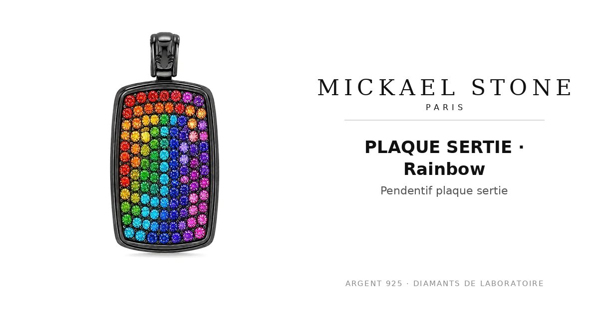 PLAQUE SERTIE · Rainbow