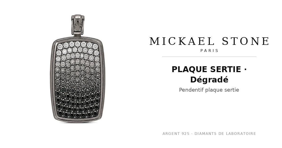 PLAQUE SERTIE · Dégradé