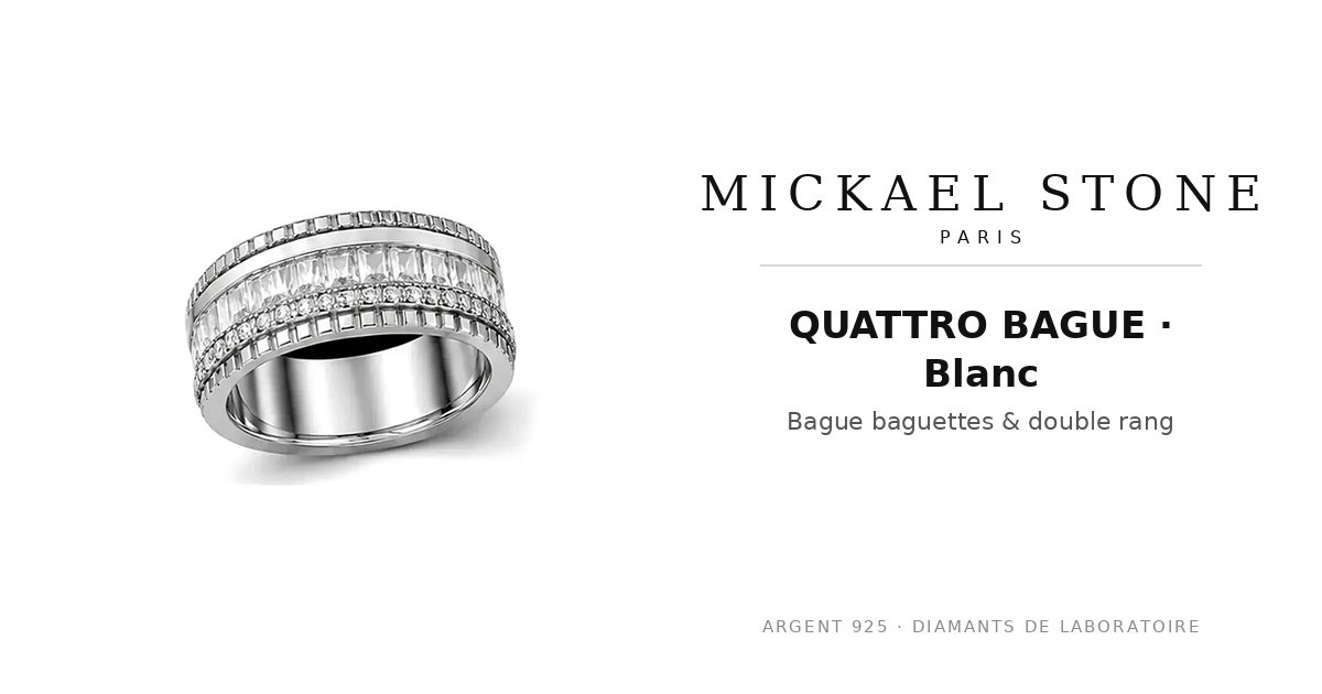 QUATTRO BAGUE · Blanc