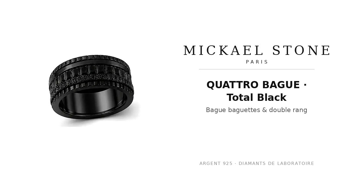QUATTRO BAGUE · Total Black