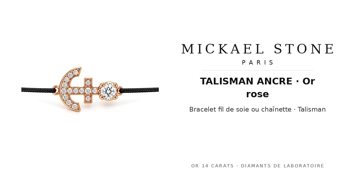 TALISMAN ANCRE · Or rose