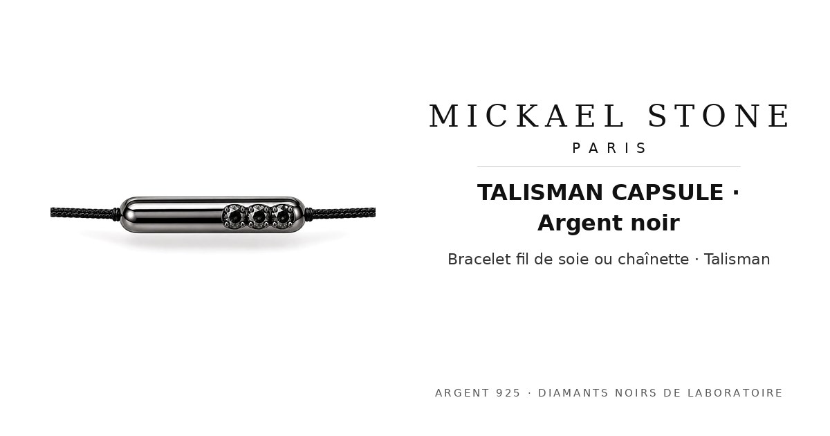 TALISMAN CAPSULE · Or noir