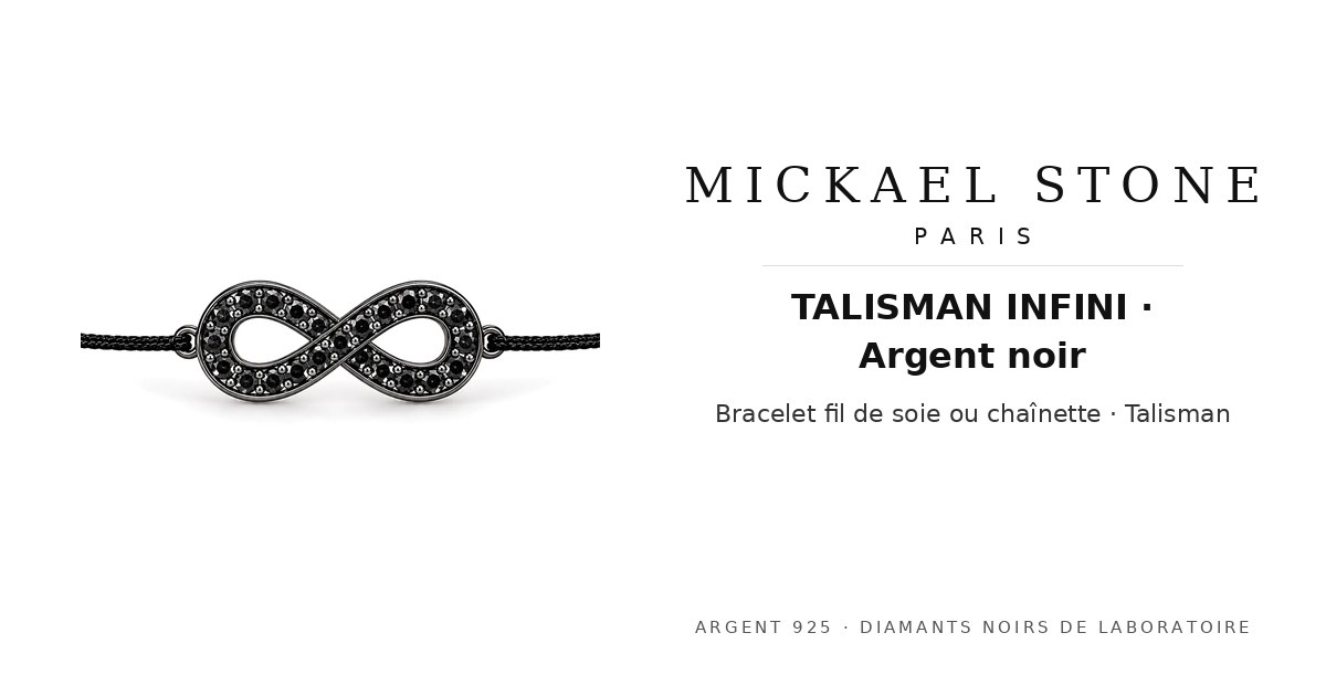 TALISMAN INFINI · Or noir 14k