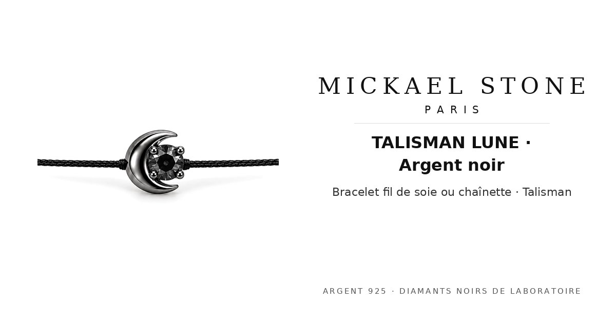TALISMAN LUNE · Or noir 14k
