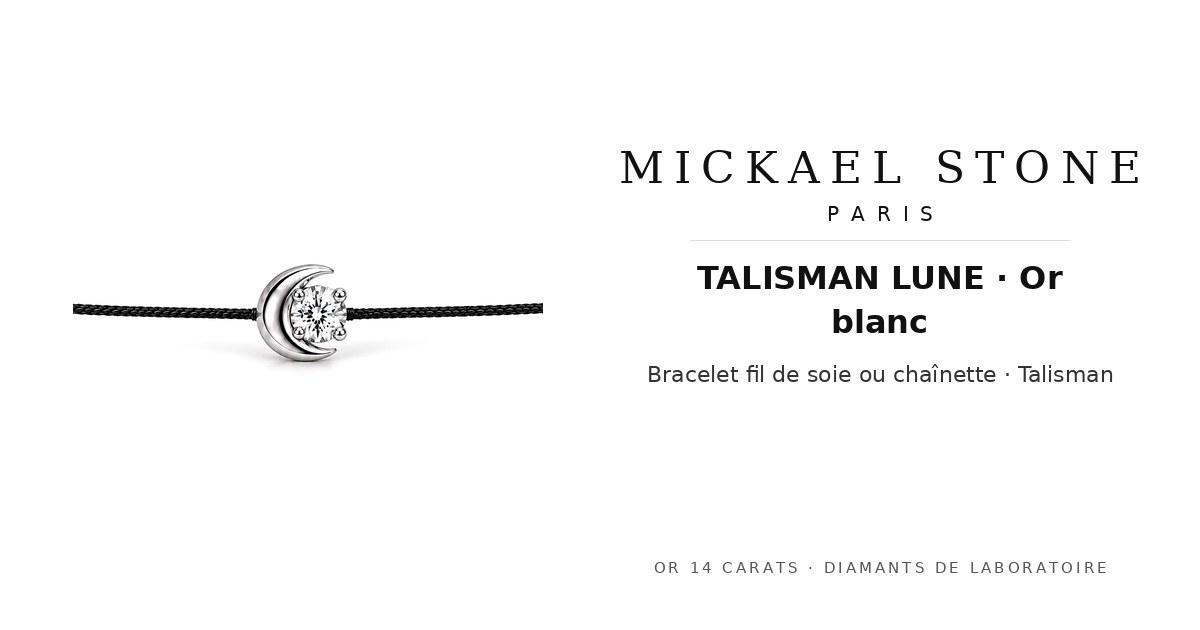 TALISMAN LUNE · Or blanc