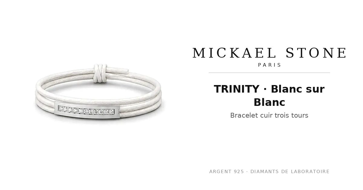 TRINITY · Blanc sur Blanc